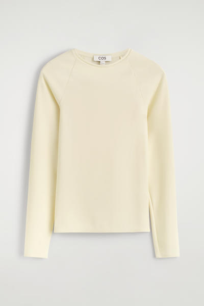 COS インターロックジャージーロングスリーブトップ