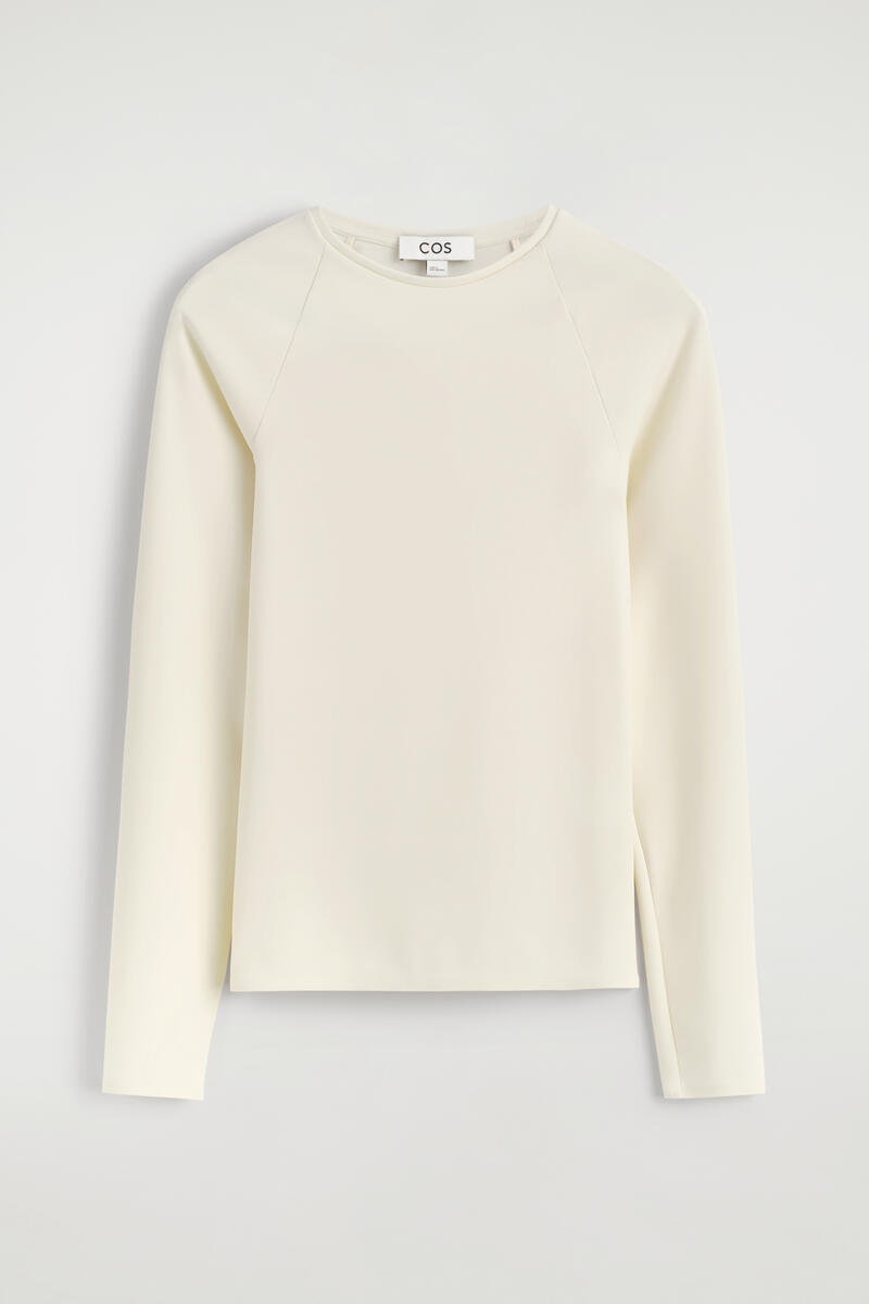 COS インターロックジャージーロングスリーブトップ