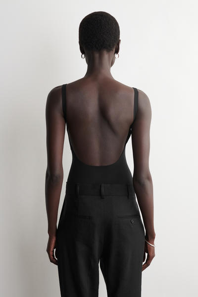 COS インターロックジャージー ボディスーツ