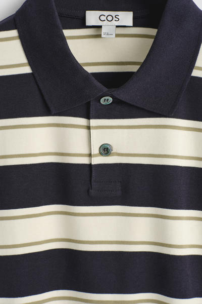 COS インターロックコットンポロシャツ