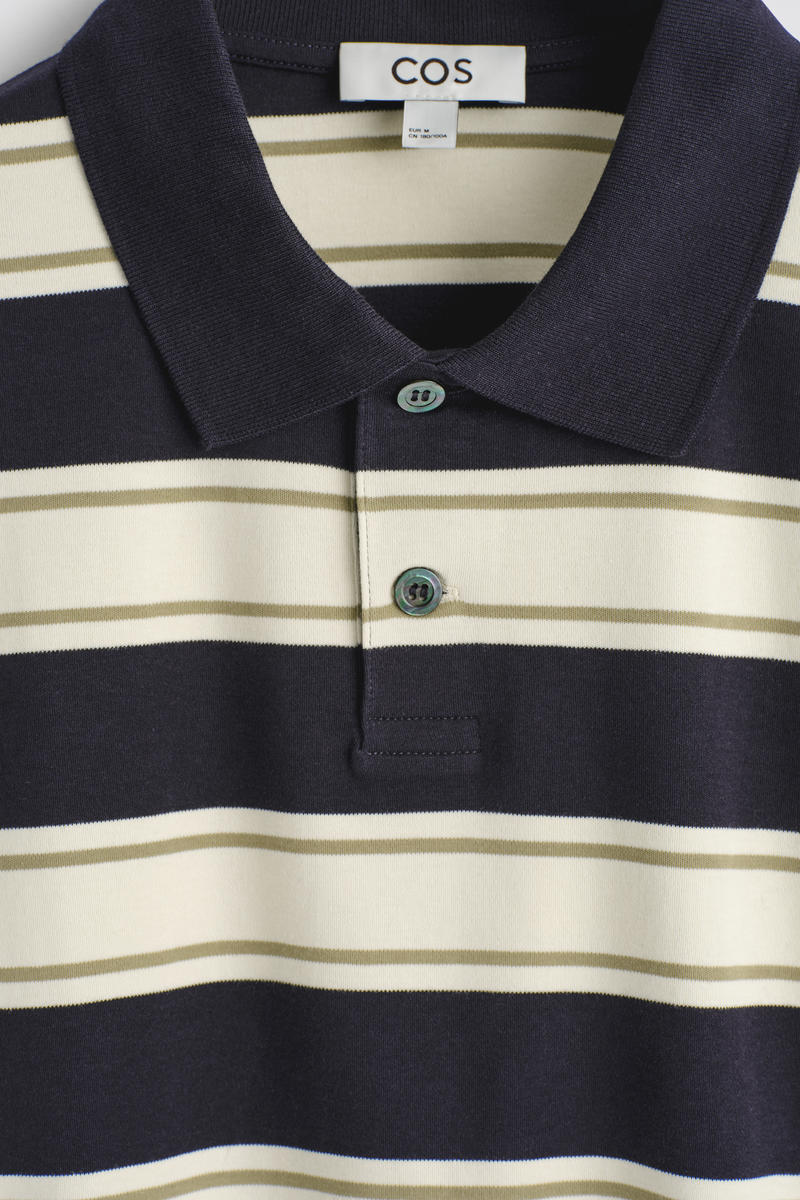 COS インターロックコットンポロシャツ