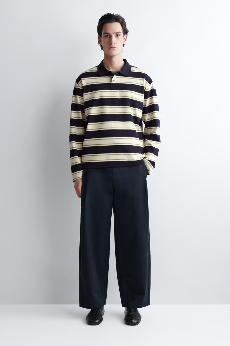 COS インターロックコットンポロシャツ