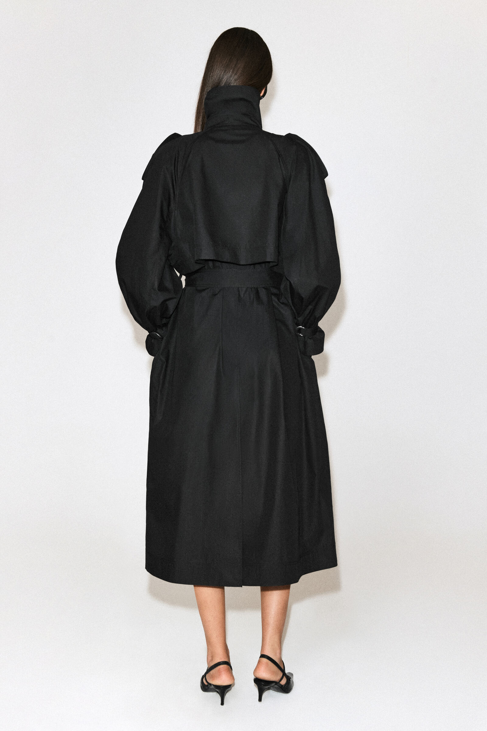 FUNNEL-NECK COTTON TRENCH COAT ファンネルネックコットン トレンチ