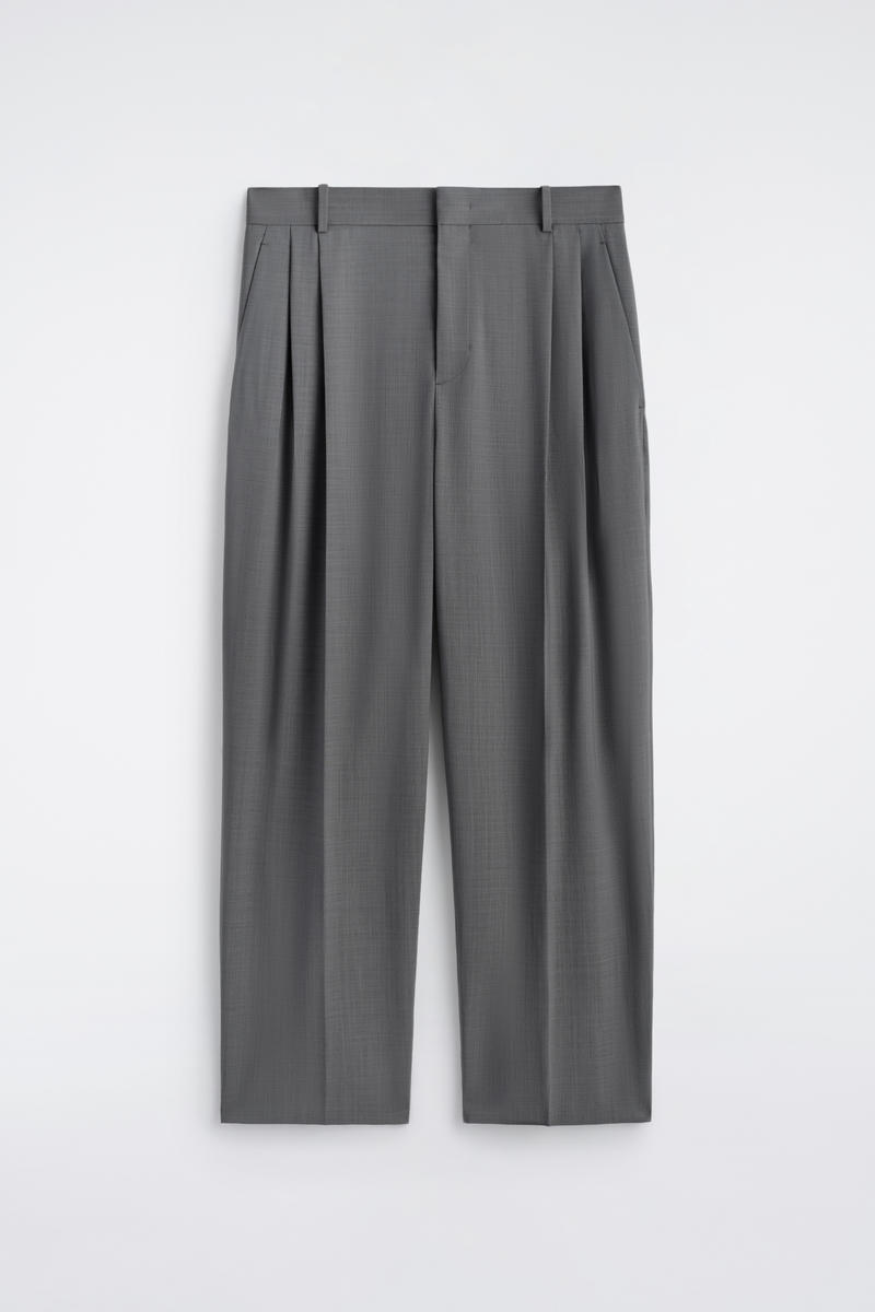 COS フルイドウール ワイドレッグパンツ