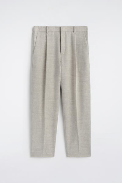 COS リネンウール  バレルレッグパンツ