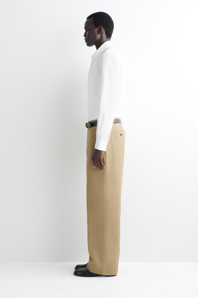 COS コットンワイドレッグチノ