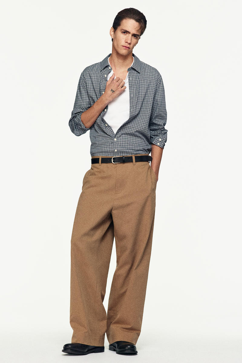 COS コットンワイドレッグチノ