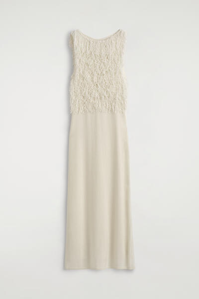COS フリンジニットコラムドレス