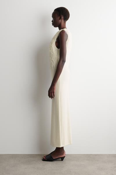 COS フリンジニットコラムドレス