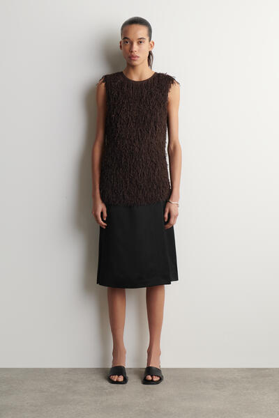 COS フリンジニットトップ