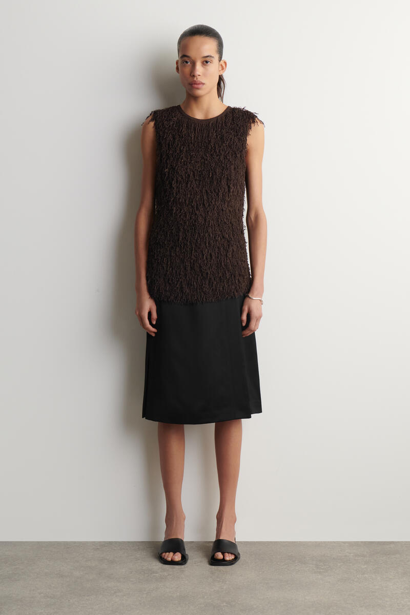 COS フリンジニットトップ