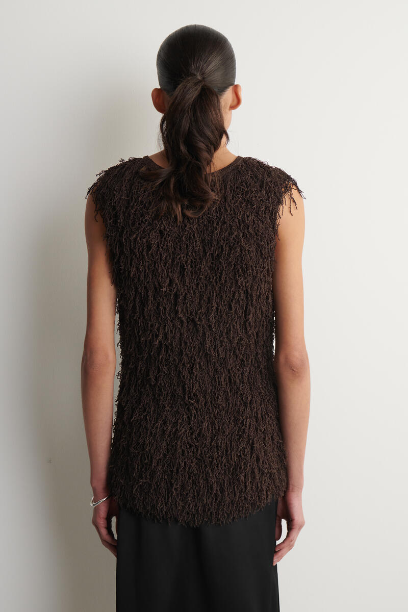 COS フリンジニットトップ