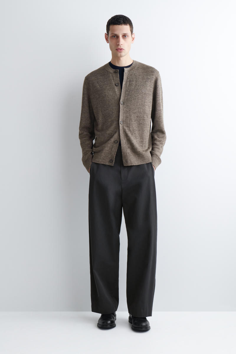 COS ニットリネンカーディガン