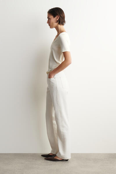 COS スリムシルクTシャツ