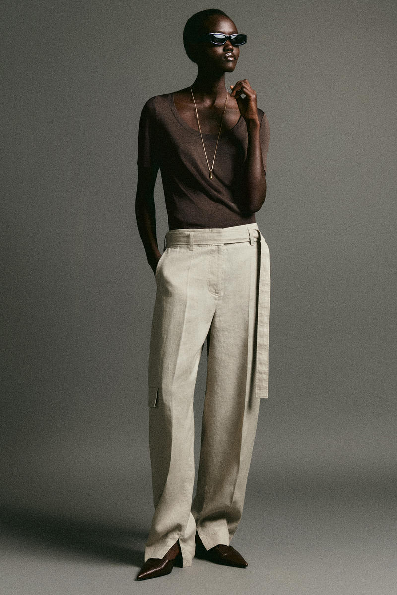 COS スリムシルクTシャツ