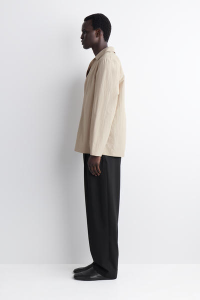 COS テーラード オープンカラー ナイロンシャツ