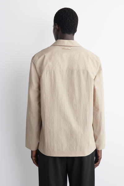 COS テーラード オープンカラー ナイロンシャツ