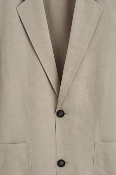 COS アンストラクチャード リネンブレンド ブレザー