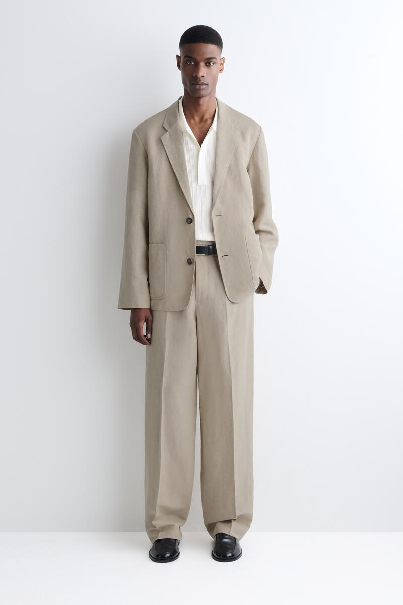 COS アンストラクチャード リネンブレンド ブレザー