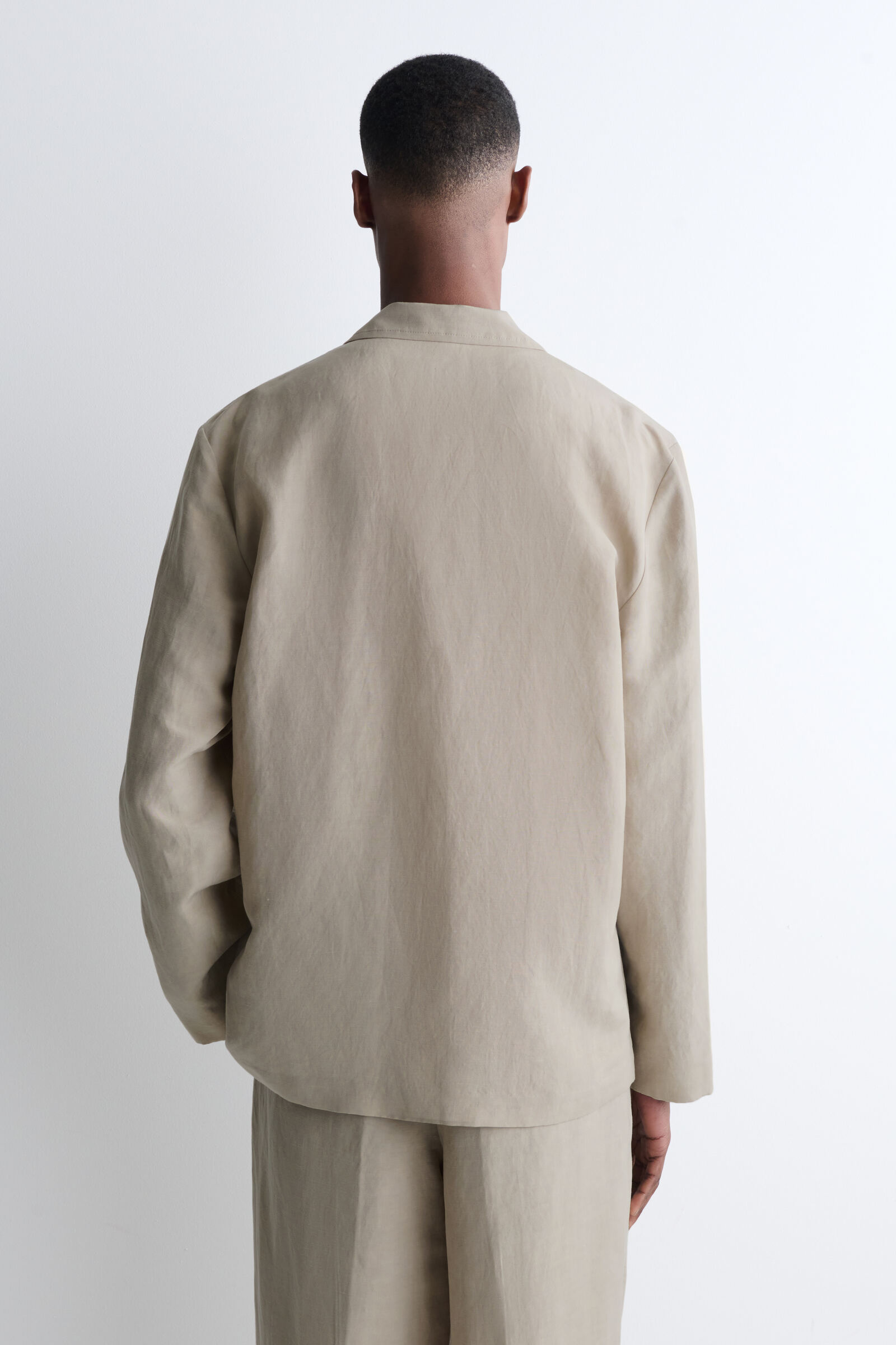 UNSTRUCTURED LINEN-BLEND BLAZER アンストラクチャード リネン 