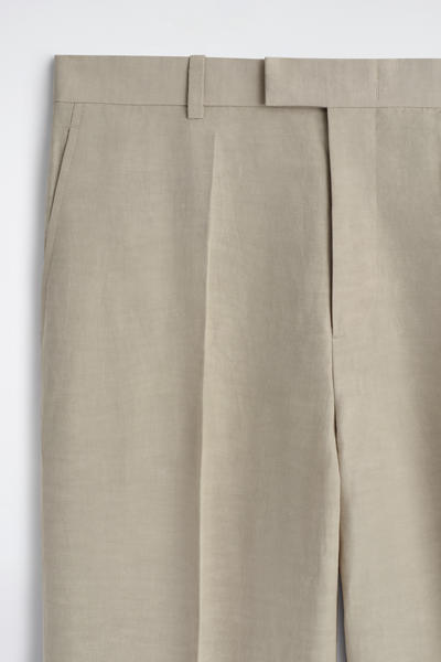 COS リネン ストレートレッグパンツ