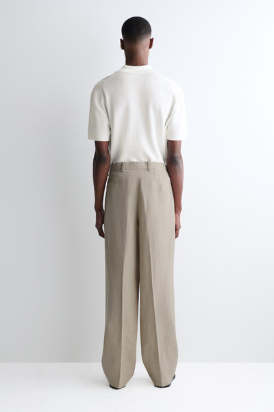 COS リネン ストレートレッグパンツ