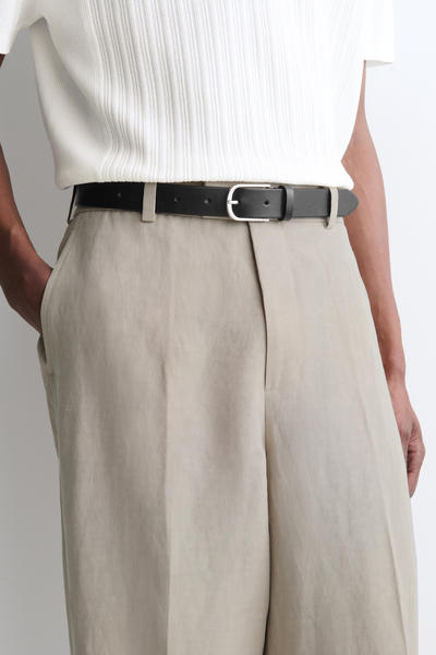 COS リネン ストレートレッグパンツ