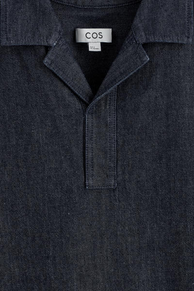 COS デニムプルオーバーシャツ