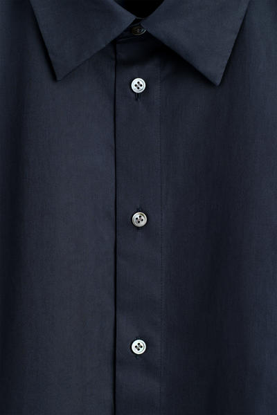 COS 半袖コットンシャツ