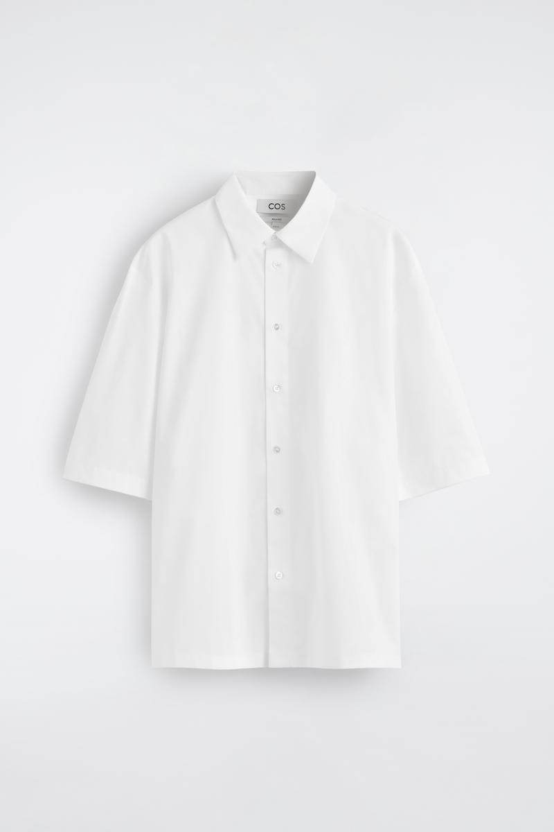COS 半袖コットンシャツ