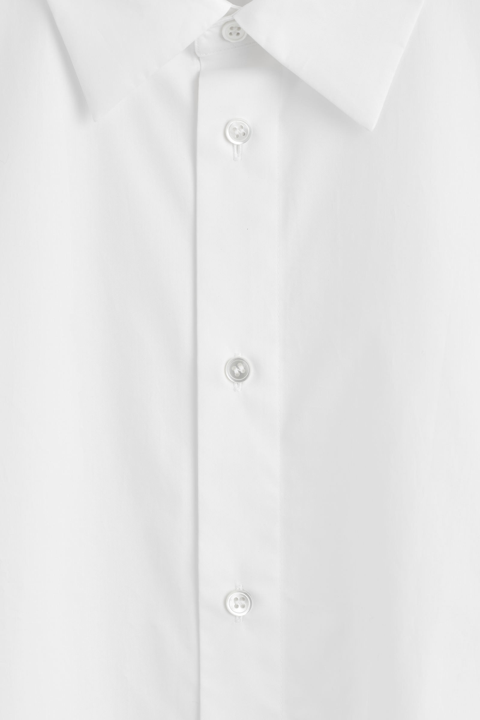 SHORT-SLEEVED COTTON SHIRT 半袖コットンシャツ ホワイト｜COS コス 