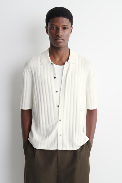 COS ロングスリーブポロシャツ　size L REGULAR-FIT LONG-SLEEVED POLO SHIRT レギュラーフィット長袖