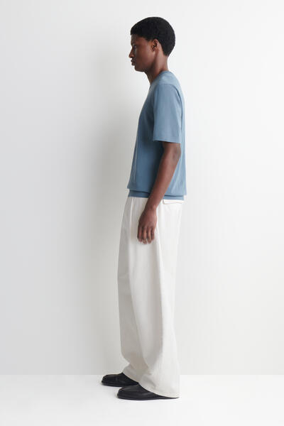 COS コットンニットTシャツ