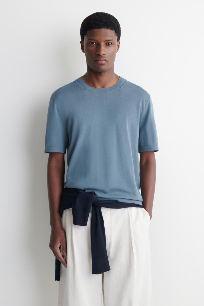 COS コットンニットTシャツ