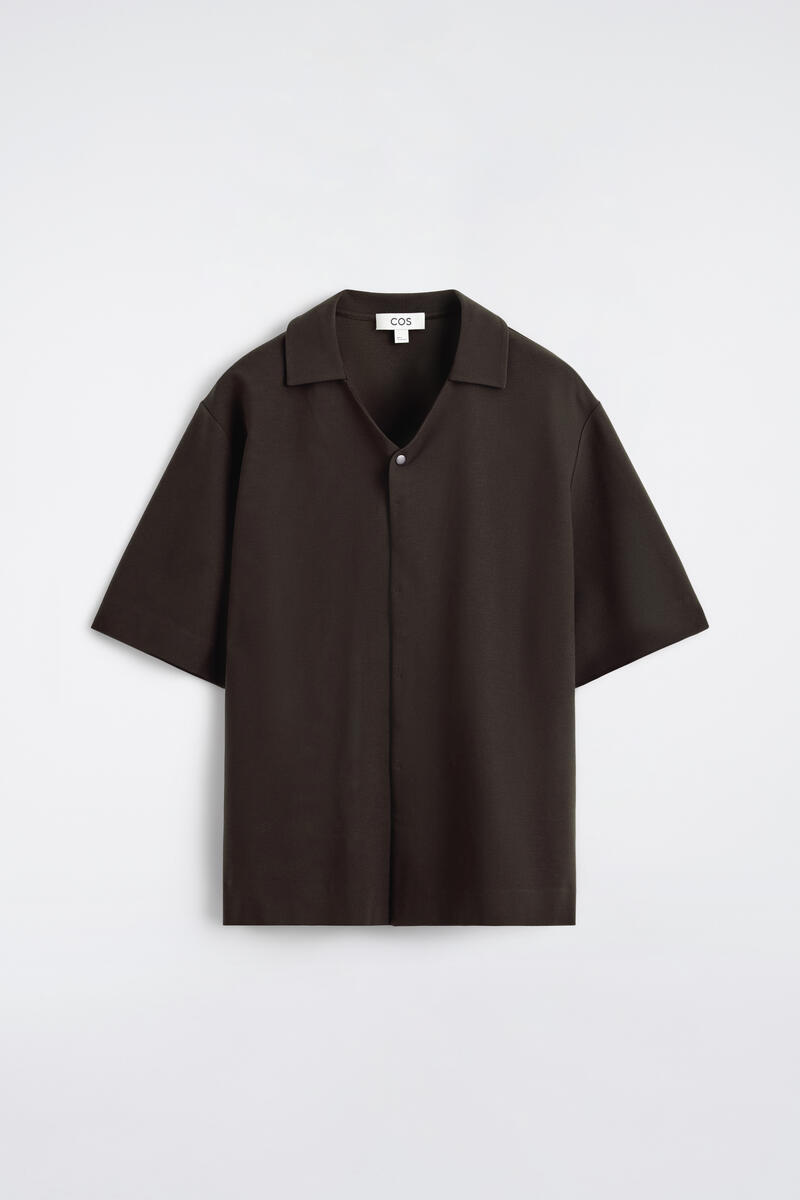 COS ミラノジャージーショートスリーブシャツ