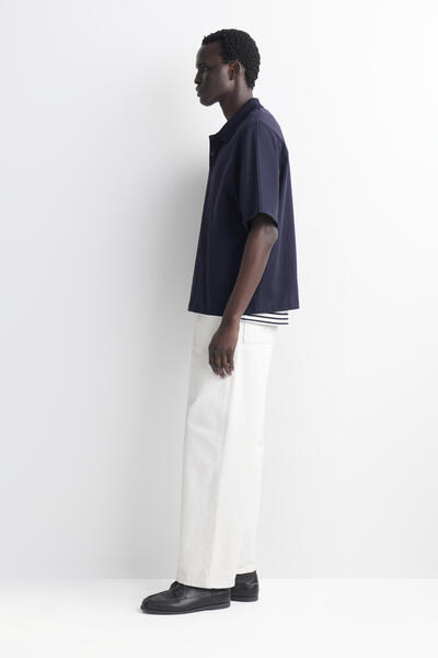 COS プレススタッド コットンポロシャツ