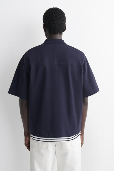 COS プレススタッド コットンポロシャツ