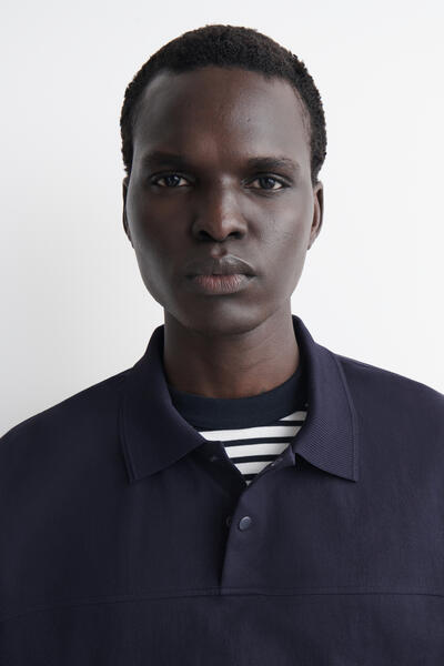 COS プレススタッド コットンポロシャツ