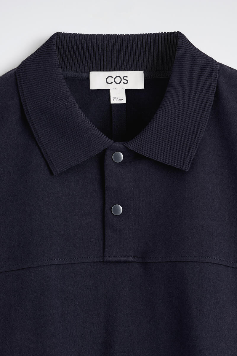 COS プレススタッド コットンポロシャツ