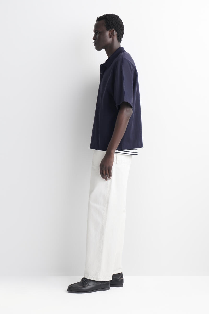 COS プレススタッド コットンポロシャツ