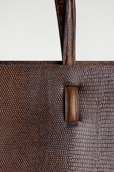 COS モニュメント レザー トートバッグ