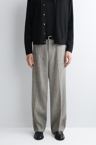 COS リネン ストレートレッグパンツ