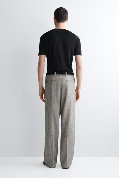 COS リネン ストレートレッグパンツ