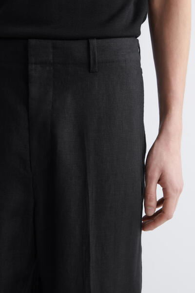 COS リネン ストレートレッグパンツ