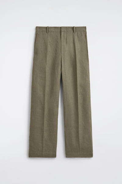 COS リネン ストレートレッグパンツ