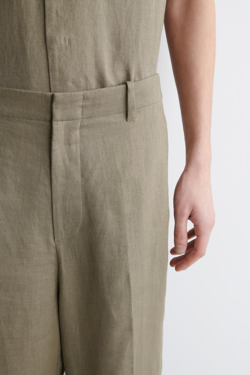 COS リネン ストレートレッグパンツ