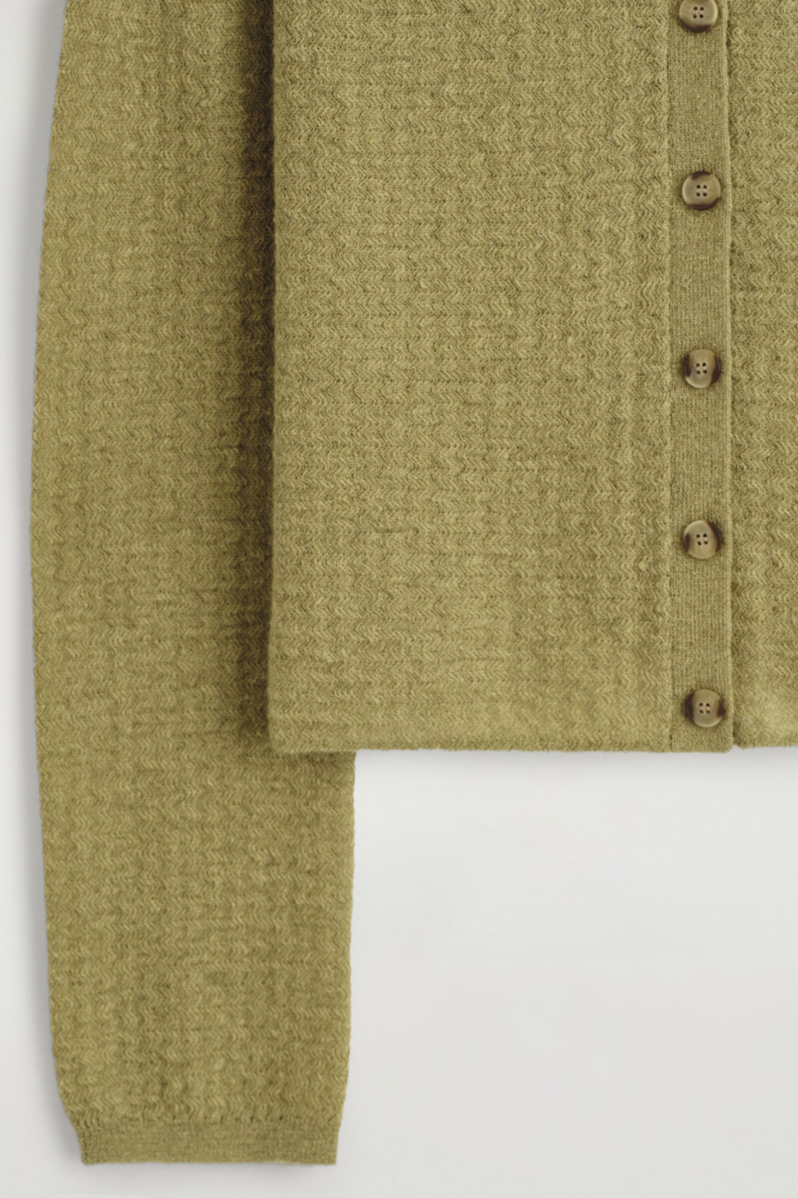 ZIGZAG-KNIT MOHAIR-BLEND CARDIGAN ジグザグ編みモヘア混カーディガン