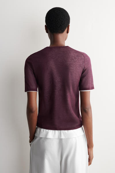 COS レイヤードニットTシャツ