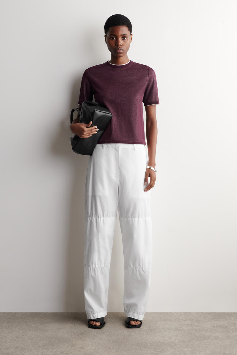 COS レイヤードニットTシャツ