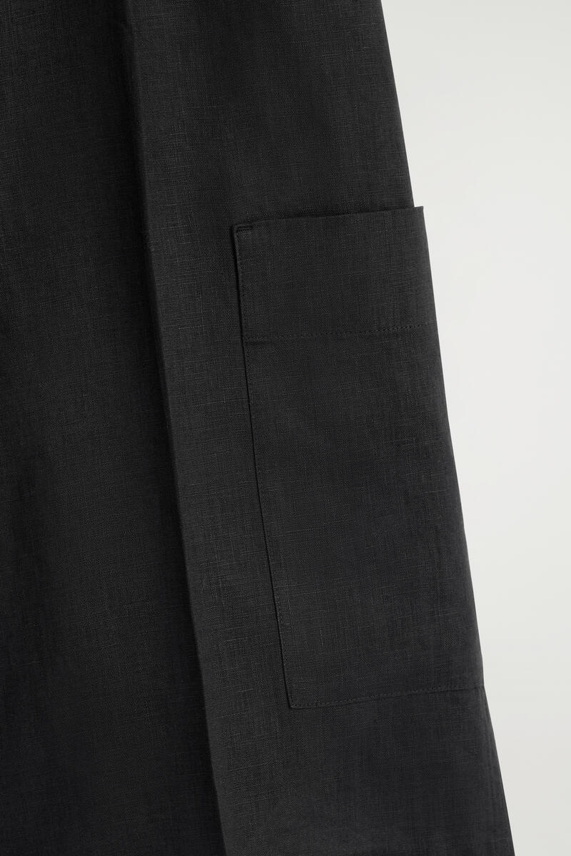 COS リネン ユーティリティ バミューダショーツ